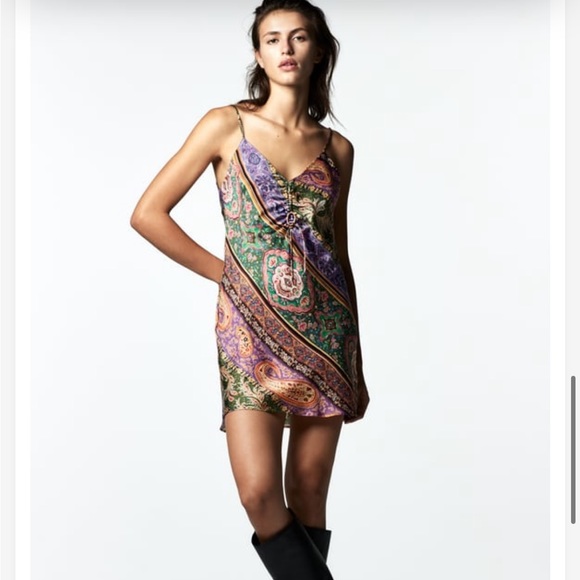 Zara Silk Effect Dress - Picture 6 of 8